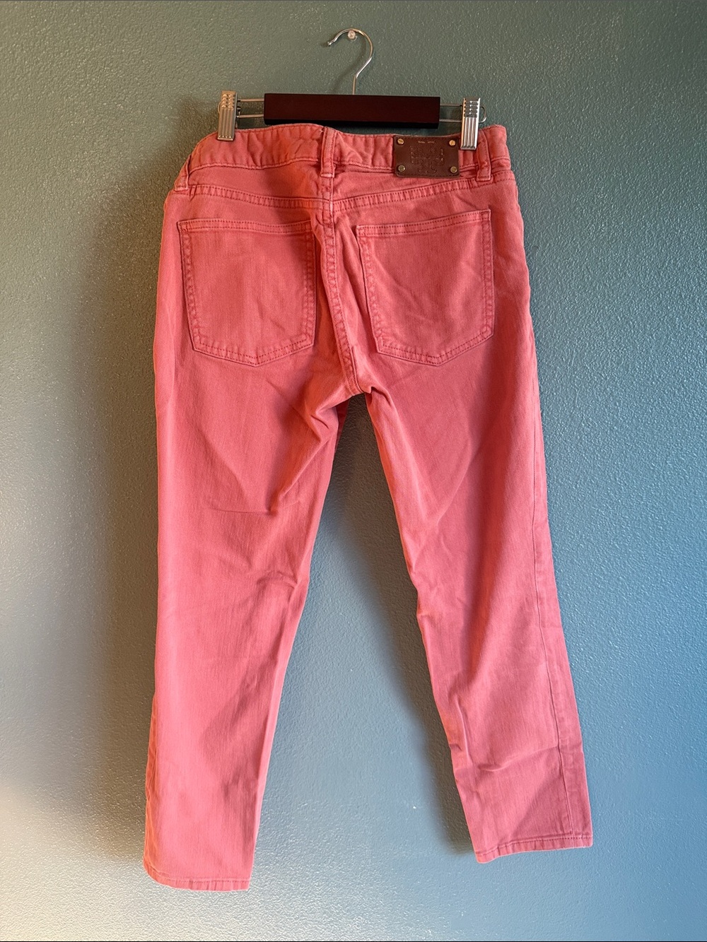 Tory Burch Coral Pink Straight Leg Jeans